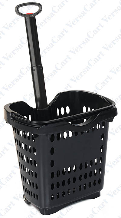 40 Liter 100% Polypropylene Rolling Plastic Shopping Hand Baskets