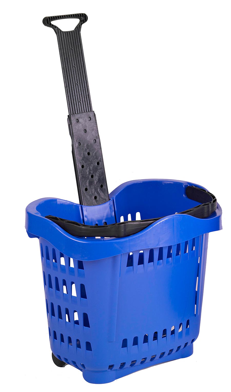 43 Liter 100% Polypropylene Rolling Plastic Shopping Hand Baskets