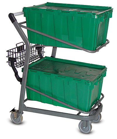 EZtote®450 Metal Stocking Cart for Plastic Totes