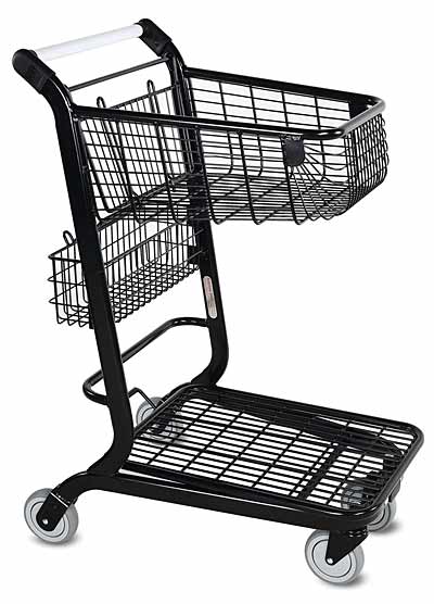 EXpress3500 Metal Shopping Cart with lower basket