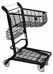 EXpress3500 Metallic Shopping Cart
