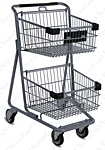 EXpress4545 Metal Shopping Cart, Utility Cart, Stocking Cart