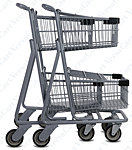 Express4545 Metal Grocery Shopping Cart