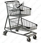 EXpress7050-C-T Metal Grocery Shopping Cart