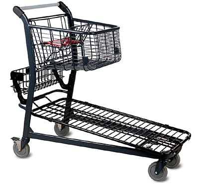 EZtote646®  Metal Grocery and Hardware Shopping Cart