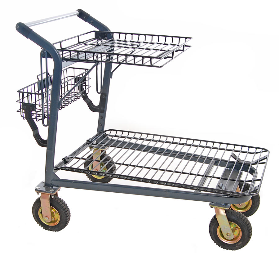 EZtote®985 Metal Shopping Cart, Utility Cart, Hardware Cart & Stocking Cart