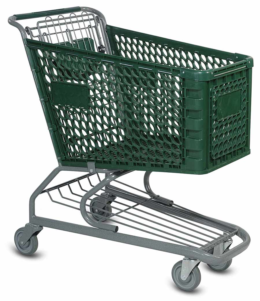 V Series Plastic Grocery Shopping Cart