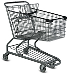Metal  Wire Grocery Shopping Cart