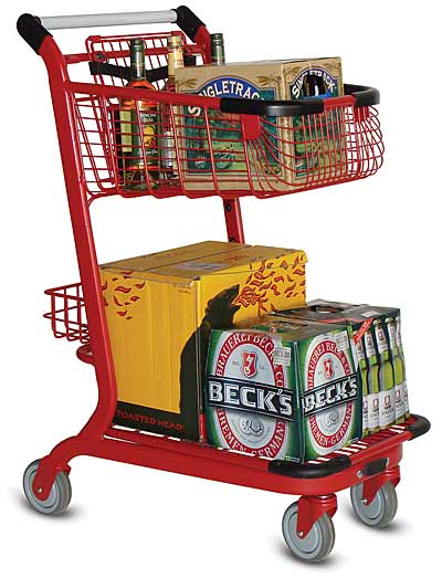 EXpress3500 Metal Grocery Shopping Cart