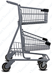 Express4546t Metal Grocery Shopping Cart