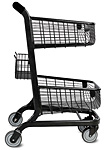 EXpress6000 Metal Grocery Shopping Cart