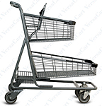 EXpress7050-C-T Metal Grocery Shopping Cart