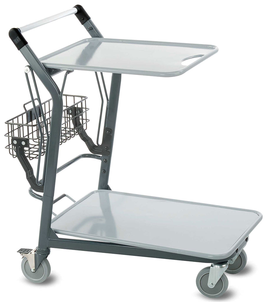 EZtote®580-55 Metal Shopping Cart, Utility Cart & Stocking Cart