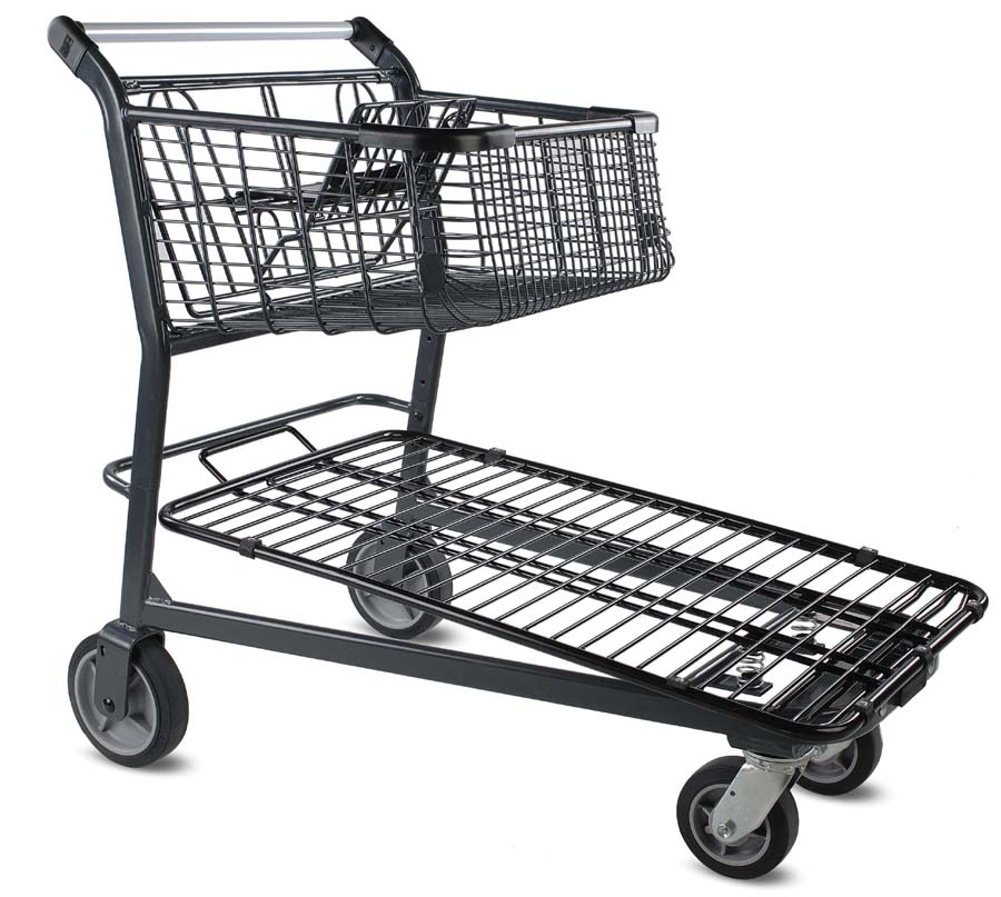  EZtote®848 Metal Shopping Cart, Grocery Cart, Hardware Cart