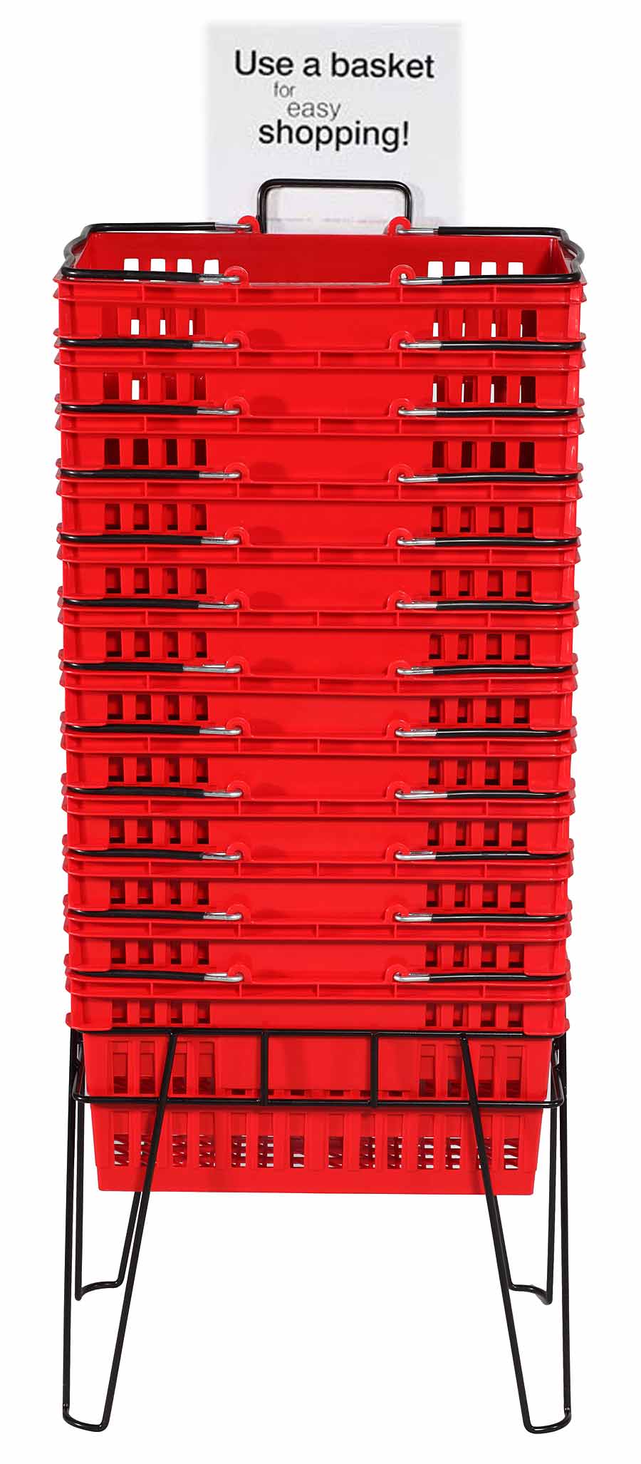 Plastic Hand Baskets with Wire Handles 26 Liters