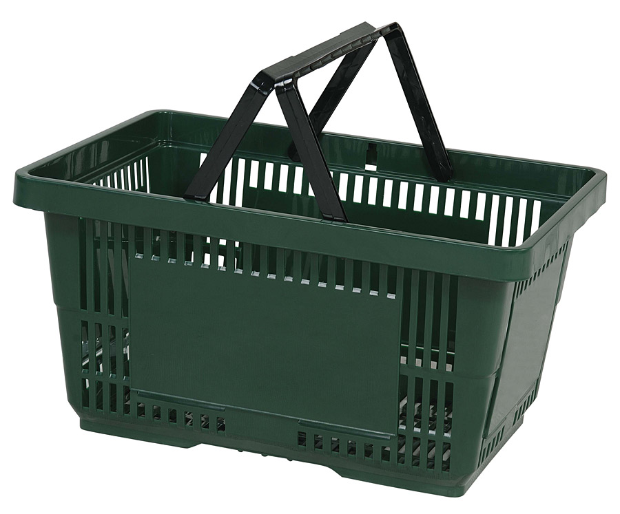 28 Liter Grocery Shopping Plastic Hand Baskets