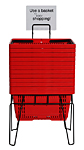  Plastic Shopping & Grocery Hand Baskets