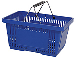Plastic Hand Baskets with Wire Handles 28 Liters