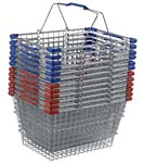 28 Liter Metal Grocery Shopping Hand Baskets