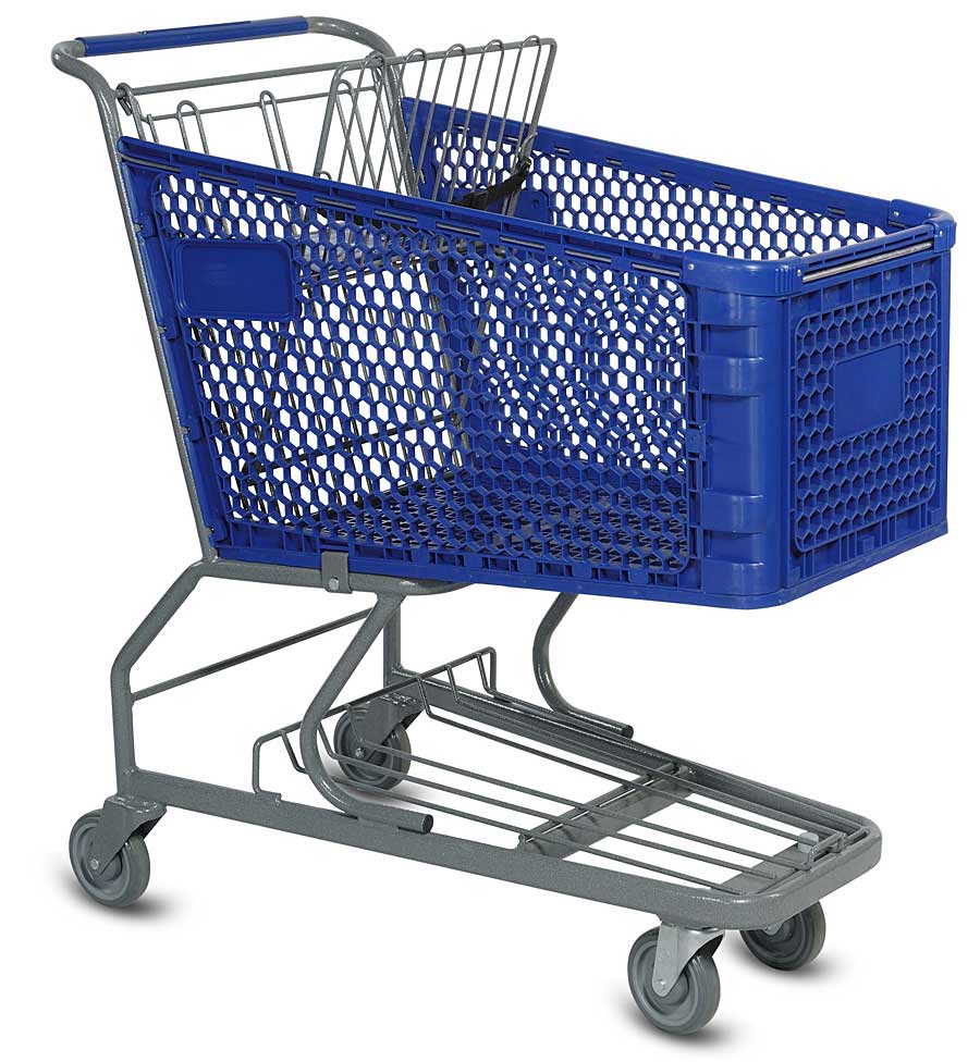 Plastic Grocery Shopping Cart