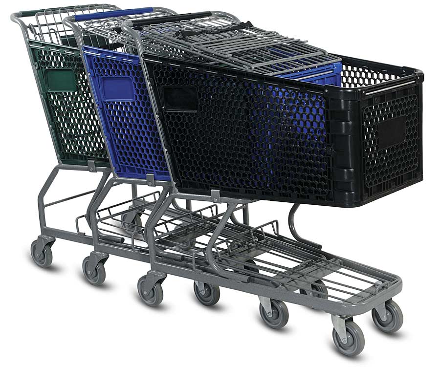 Plastic Grocery Shopping Cart