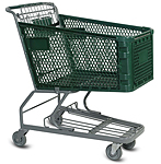 Large Plastic Grocery Shopping Cart