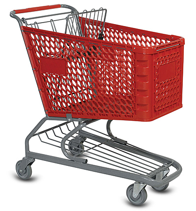 V Series Plastic Grocery Shopping Cart