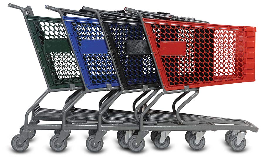 V Series Plastic Grocery Shopping Cart