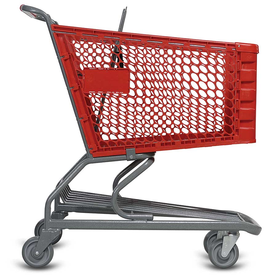 V Series Plastic Grocery Shopping Cart