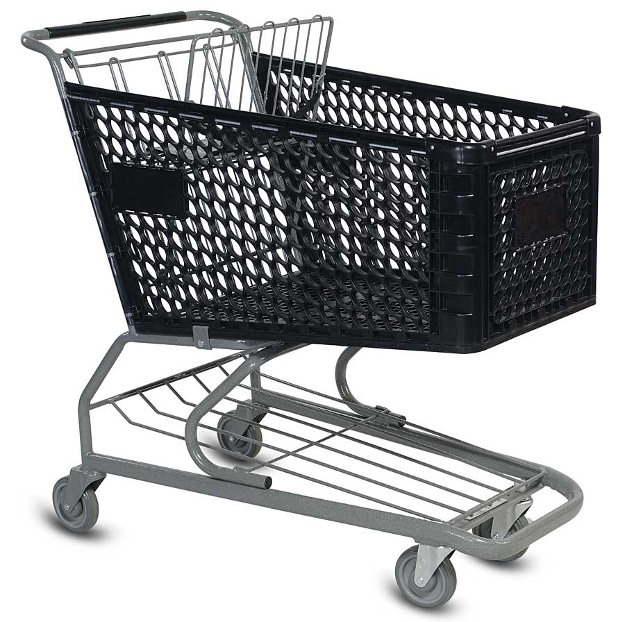 V Series Plastic Grocery Shopping Cart