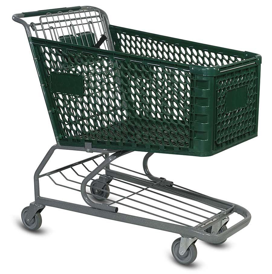 V Series Plastic Grocery Shopping Cart