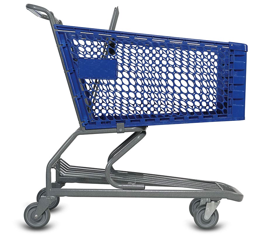V Series Plastic Grocery Shopping Cart