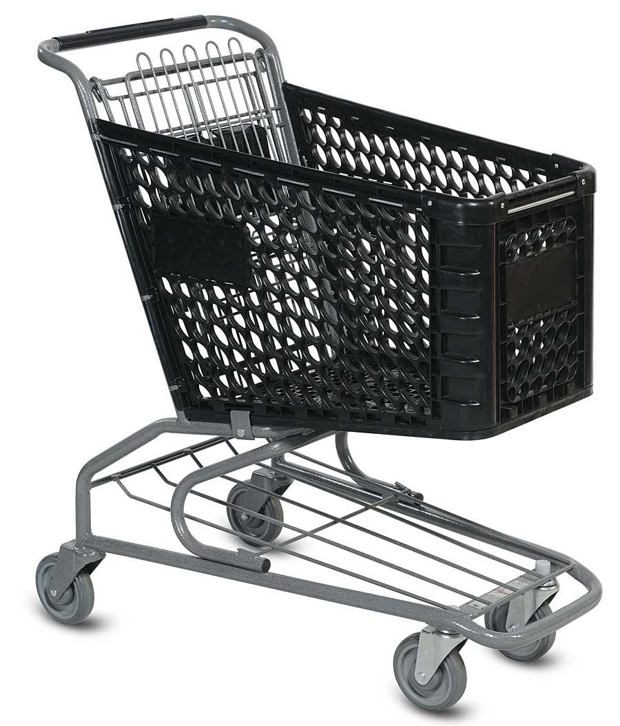 V Series Plastic Grocery Shopping Cart