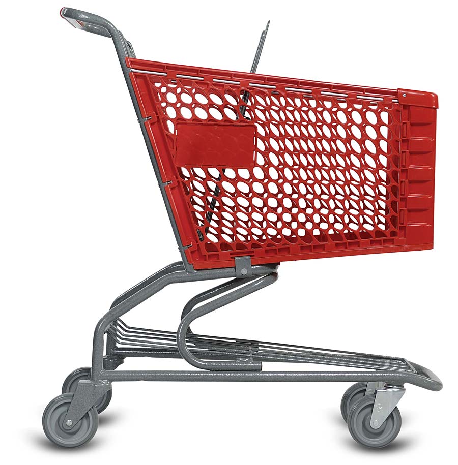 V Series Plastic Grocery Shopping Cart