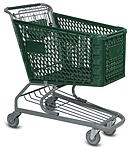 Plastic Shopping Carte Small V-Series Versacart Systems