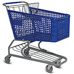 Plastic Shopping Carte Small V-Series Versacart Systems