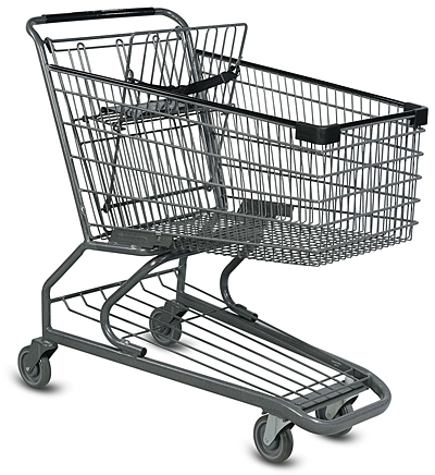 Metal Wire Grocery Shopping Cart