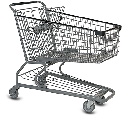 Metal Wire Grocery Shopping Cart