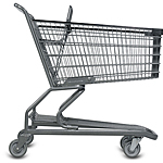Metal Wire Grocery Shopping Cart