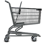 Metal Wire Grocery Shopping Cart
